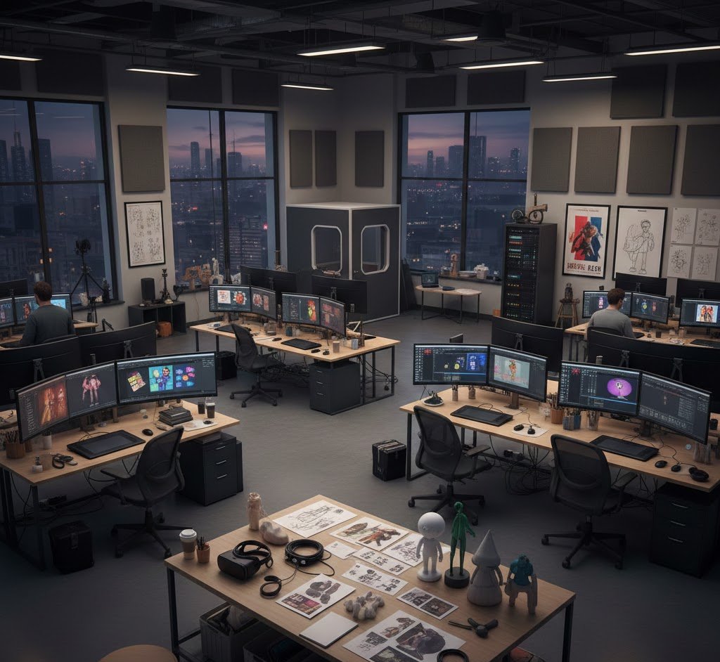 Professional animation production setup